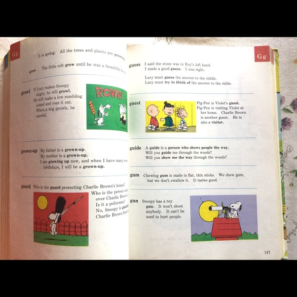 Vintage Charlie Brown DICTIONARY Picture Book π VERY RARE - Picture 7 of 16